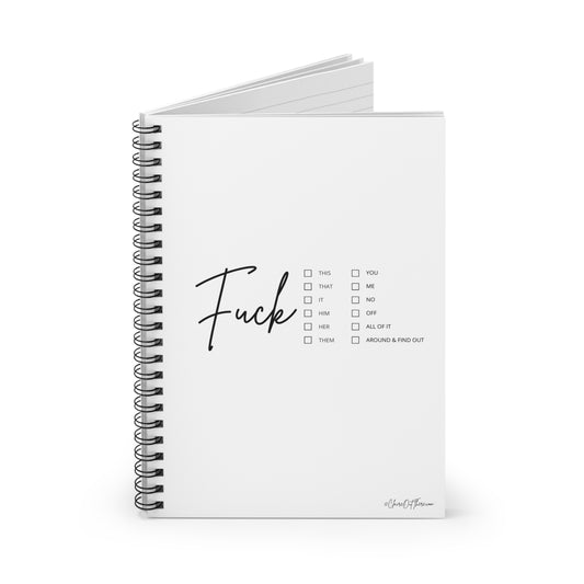 Dealer's Choice "F*ck" Journal/Notebook by ClaireOutThere!