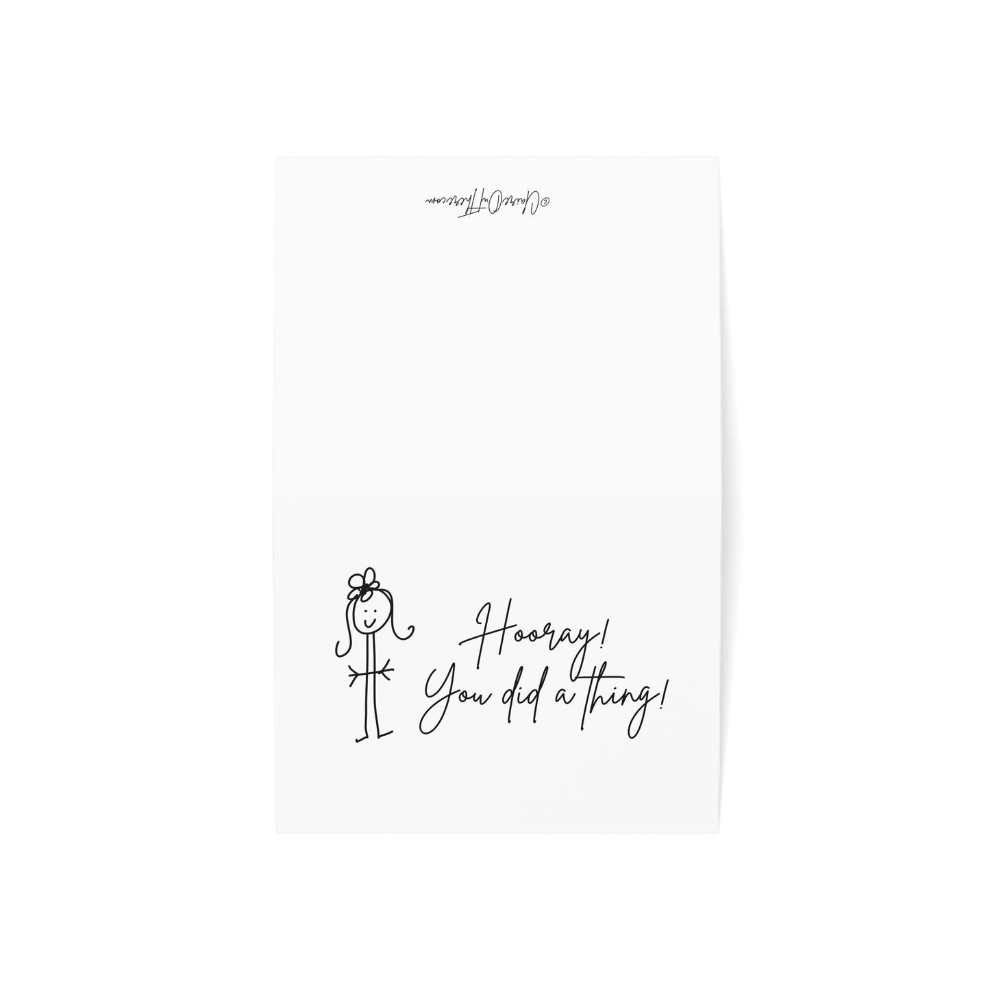 Hooray! You Did a Thing! Humorous Greeting Cards from ClaireOutThere (1, 10, 30, 50 pcs)