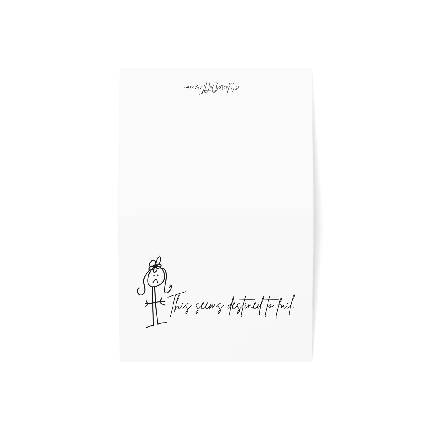 This Is Awkward - Humorous Greeting Cards from ClaireOutThere (1, 10, 30, 50 pcs)