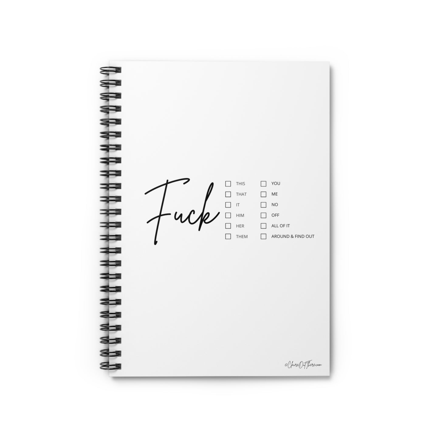 Dealer's Choice "F*ck" Journal/Notebook by ClaireOutThere!