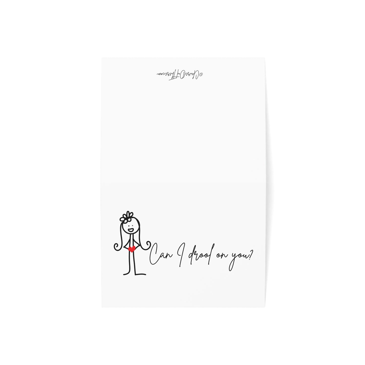 Can I Drool on You - Humorous Greeting Cards from ClaireOutThere (1, 10, 30, 50 pcs)