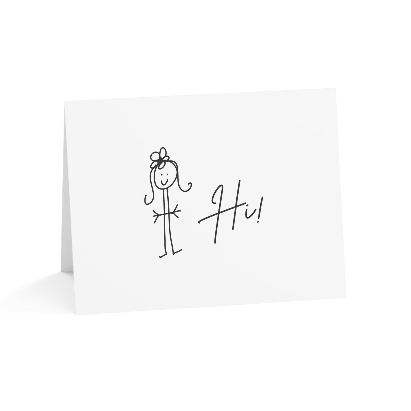 Hi! Humorous Greeting Cards from ClaireOutThere (1, 10, 30, 50 pcs)