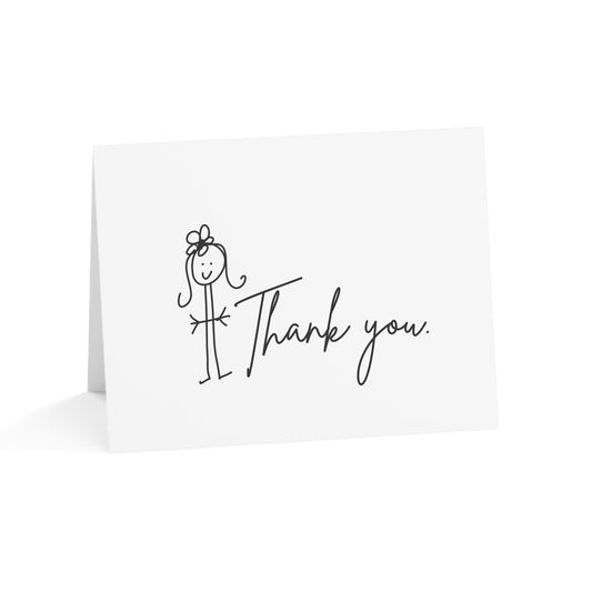 Thank You- Humorous Greeting Cards from ClaireOutThere (1, 10, 30, 50 pcs)