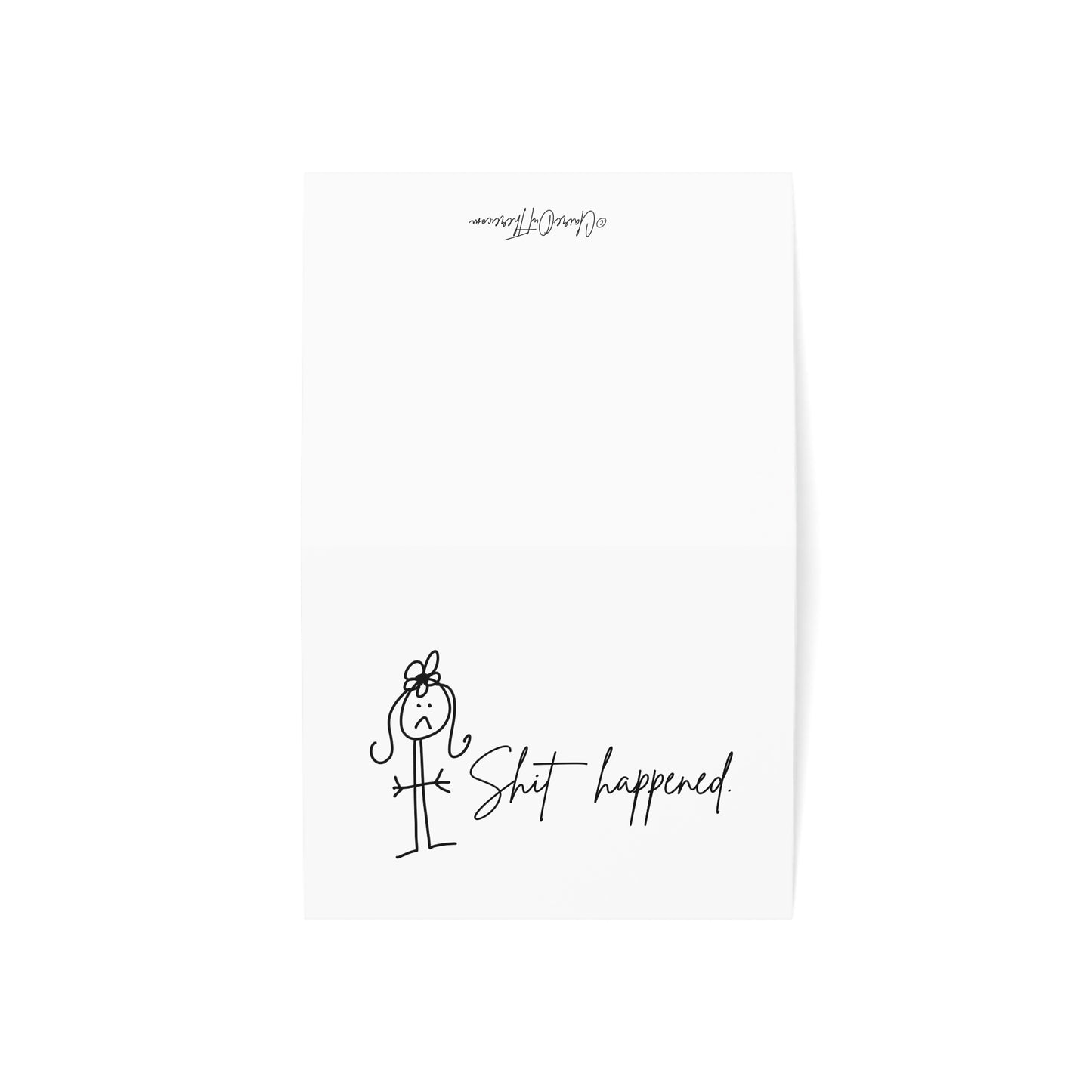 Sh!t Happened - Humorous Greeting Cards from ClaireOutThere (1, 10, 30, 50 pcs)